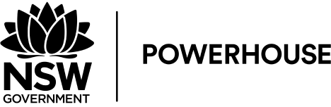 NSW Government and Powerhouse logos.