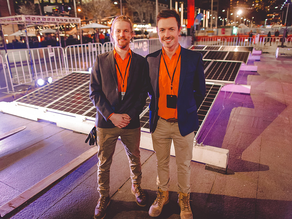Chris and Eden at Vivid Festival